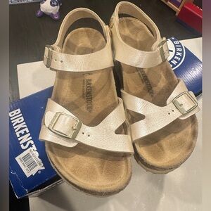 Birkenstock Kids Sandals - graceful pearl white